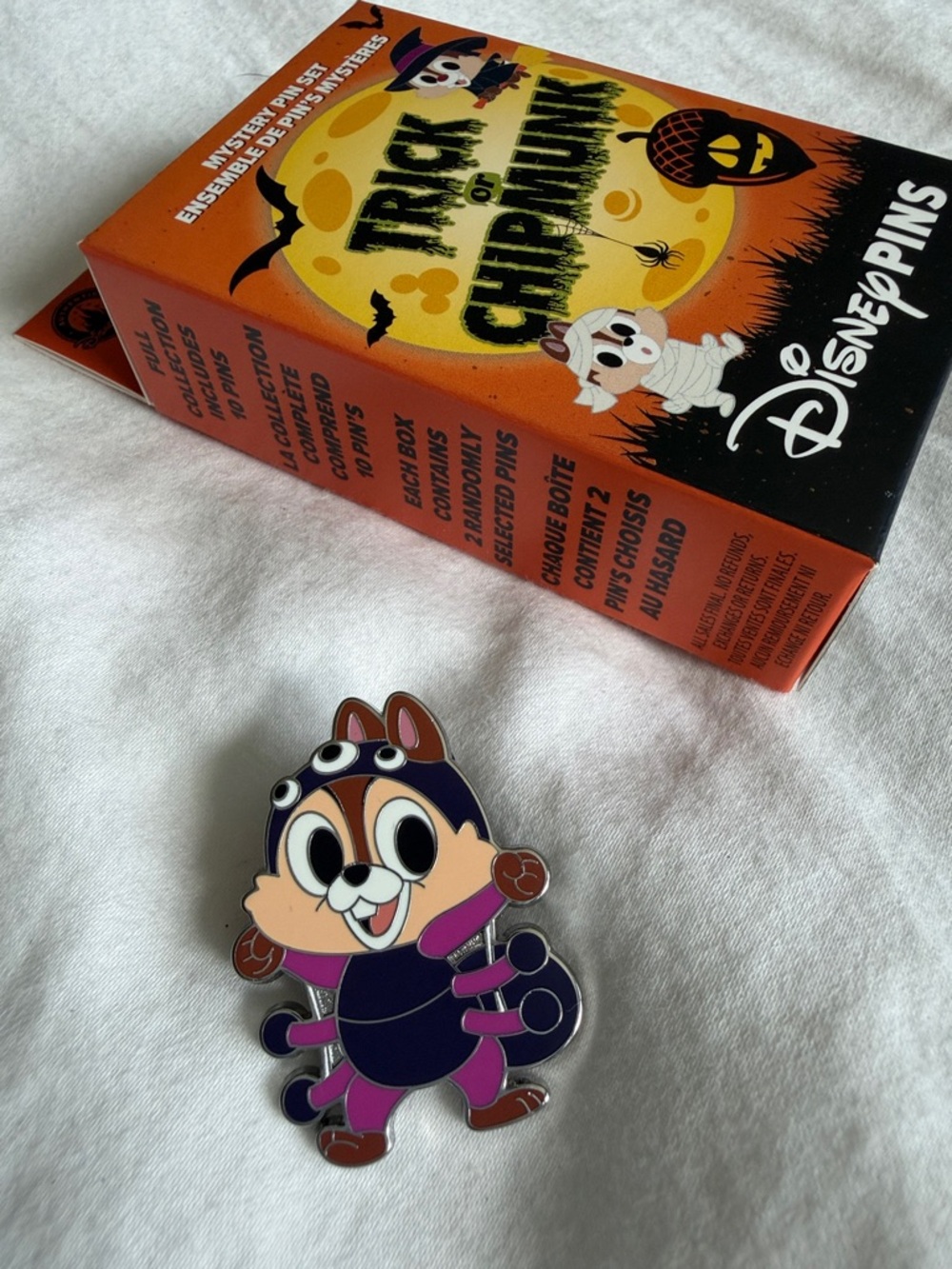 Disney Trick or Chipmunk Halloween Mystery Pins